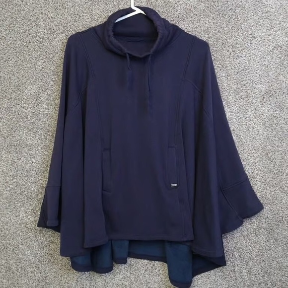 UGG Jackets & Blazers - UGG Pichot Poncho Lounge Cape Navy XS/S Cozy Wrap Blanket Cape